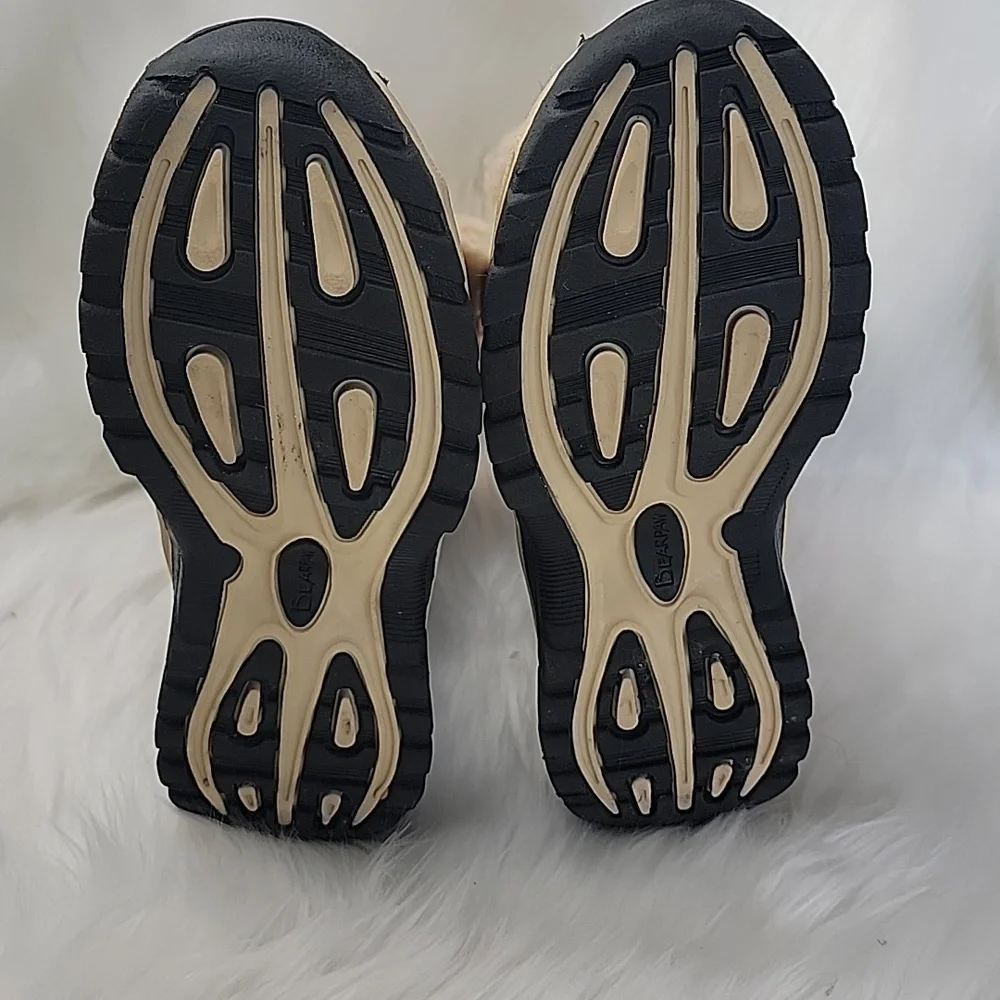 BEARPAW Kelly Youth Faux Leather Wool‎ Blend Lining Lace Up Winter Ankle Boots 1